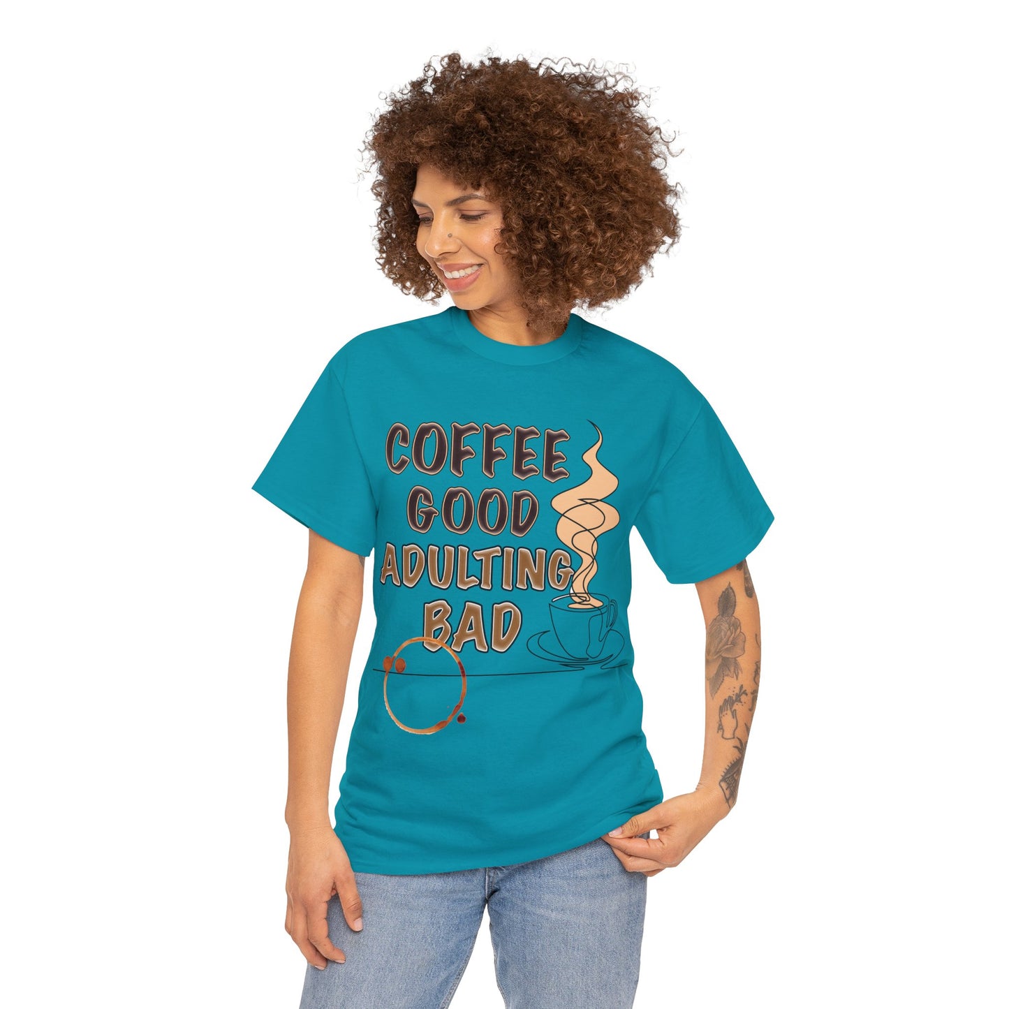 Coffee Good Unisex Heavy Cotton Tee