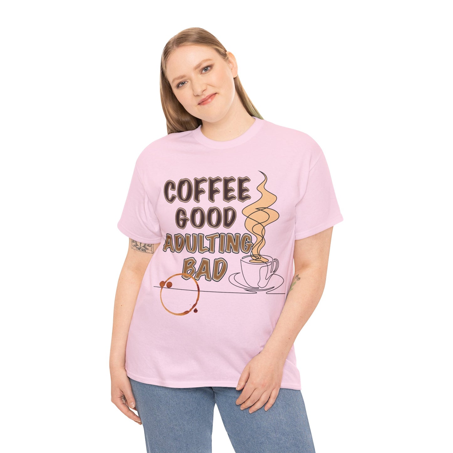 Coffee Good Unisex Heavy Cotton Tee