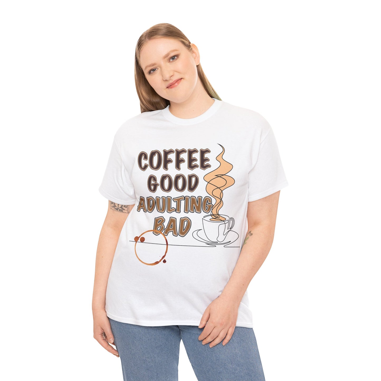 Coffee Good Unisex Heavy Cotton Tee