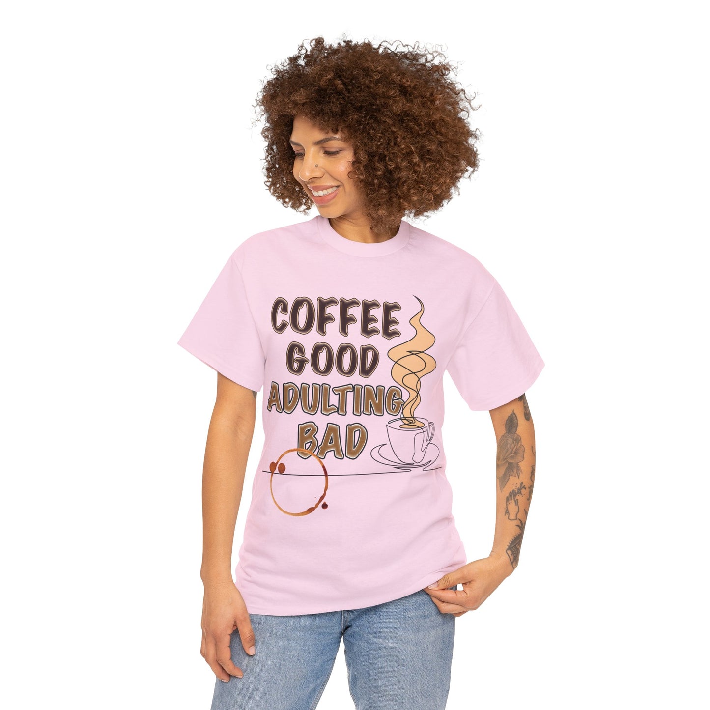 Coffee Good Unisex Heavy Cotton Tee