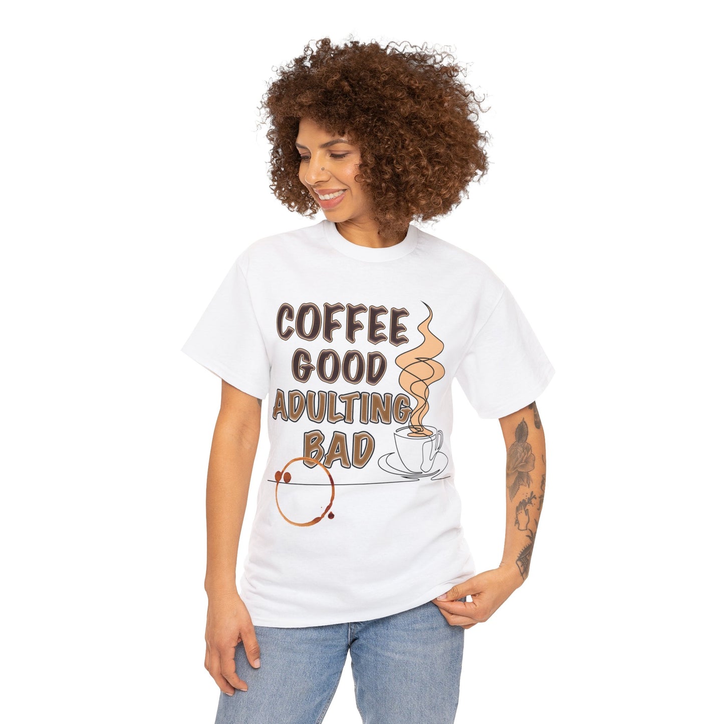 Coffee Good Unisex Heavy Cotton Tee