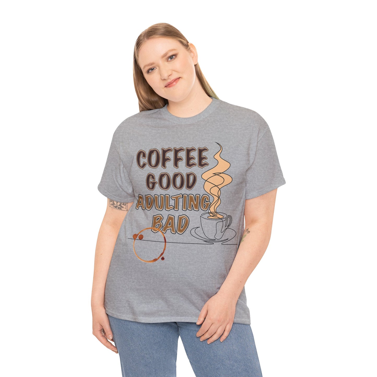 Coffee Good Unisex Heavy Cotton Tee