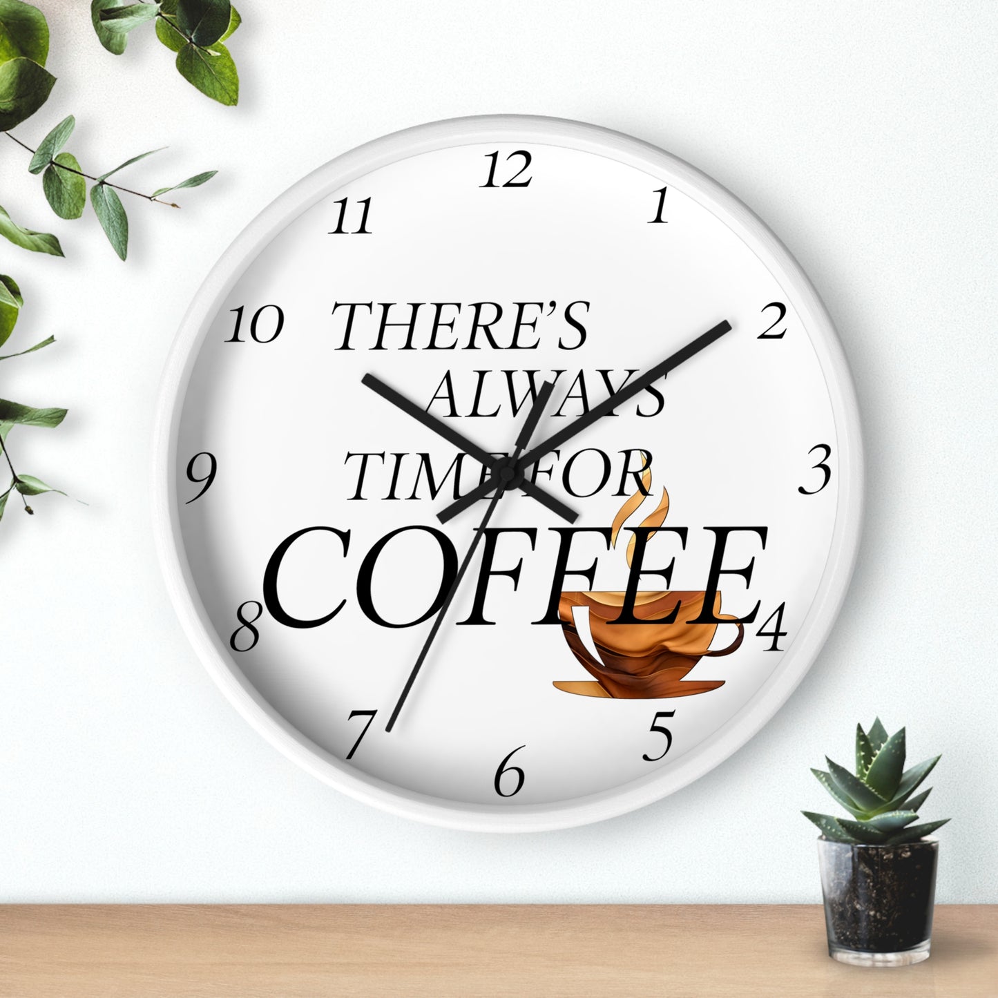 "Time For Coffee" Wall Clock