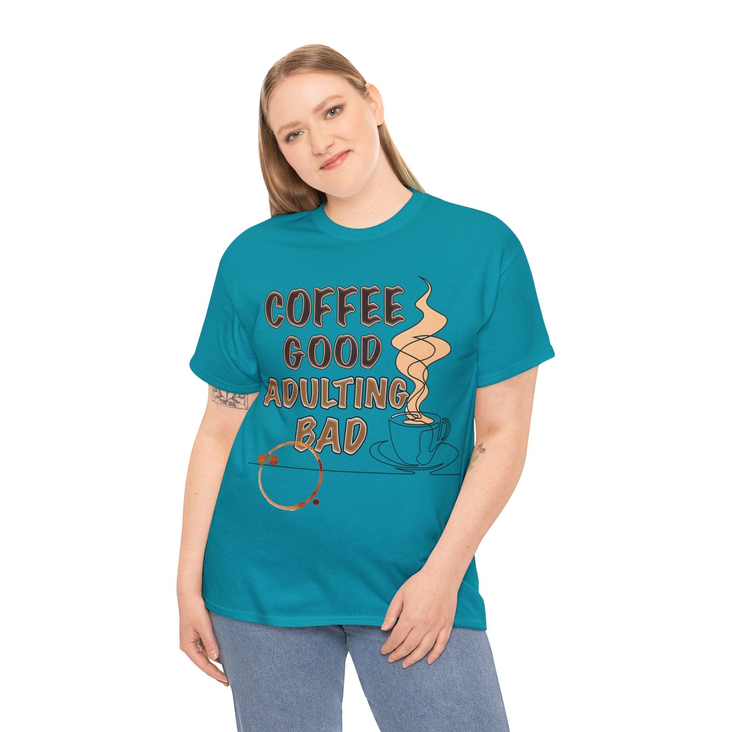 Coffee Good Unisex Heavy Cotton Tee