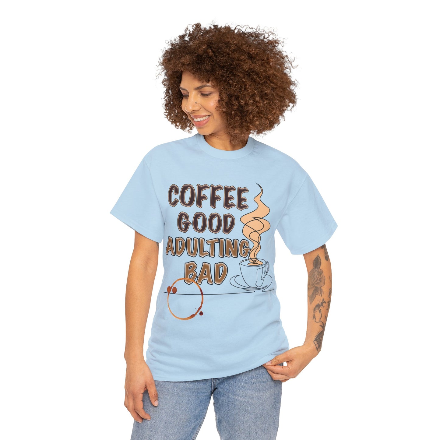 Coffee Good Unisex Heavy Cotton Tee