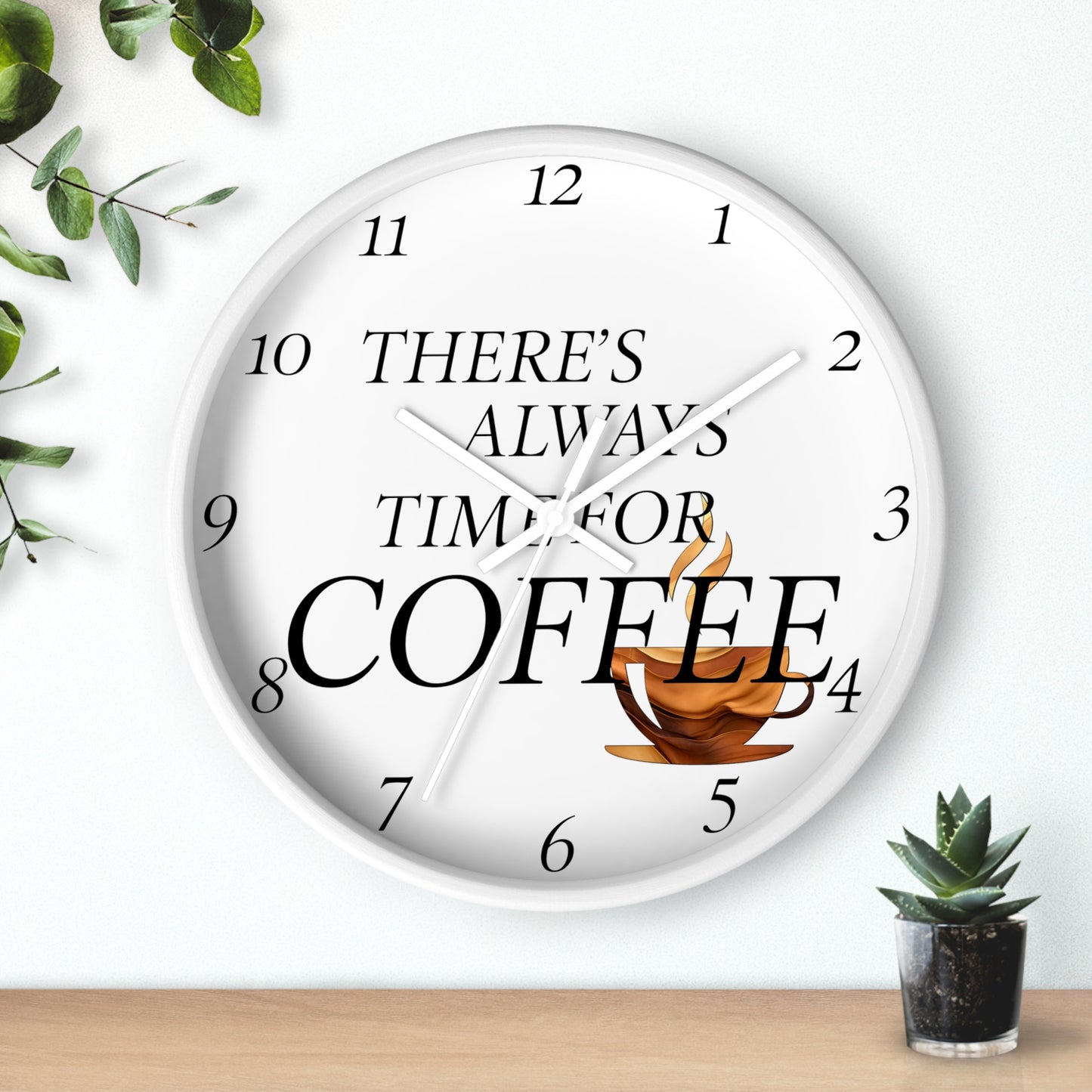 "Time For Coffee" Wall Clock