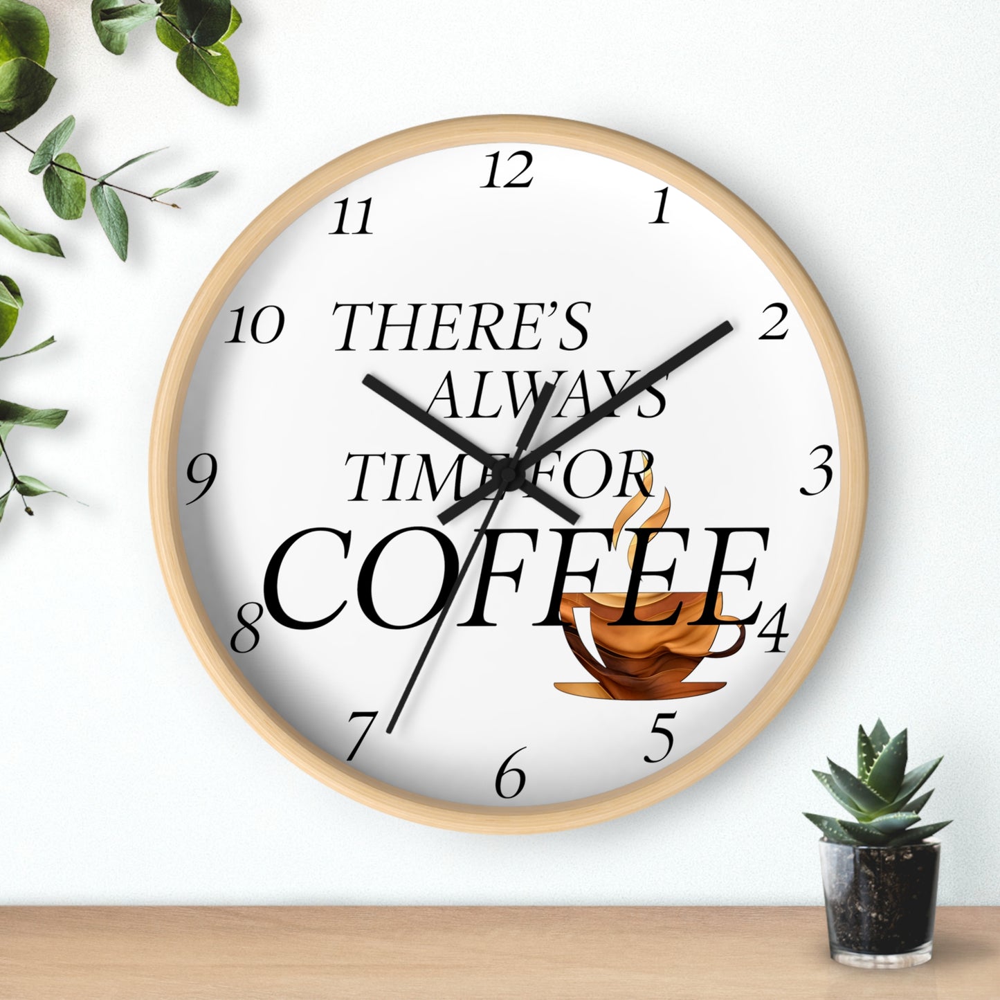 "Time For Coffee" Wall Clock