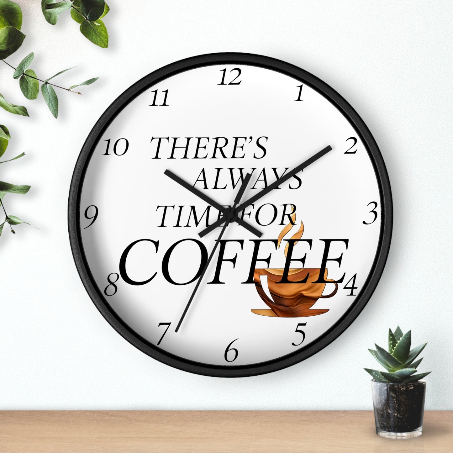 "Time For Coffee" Wall Clock