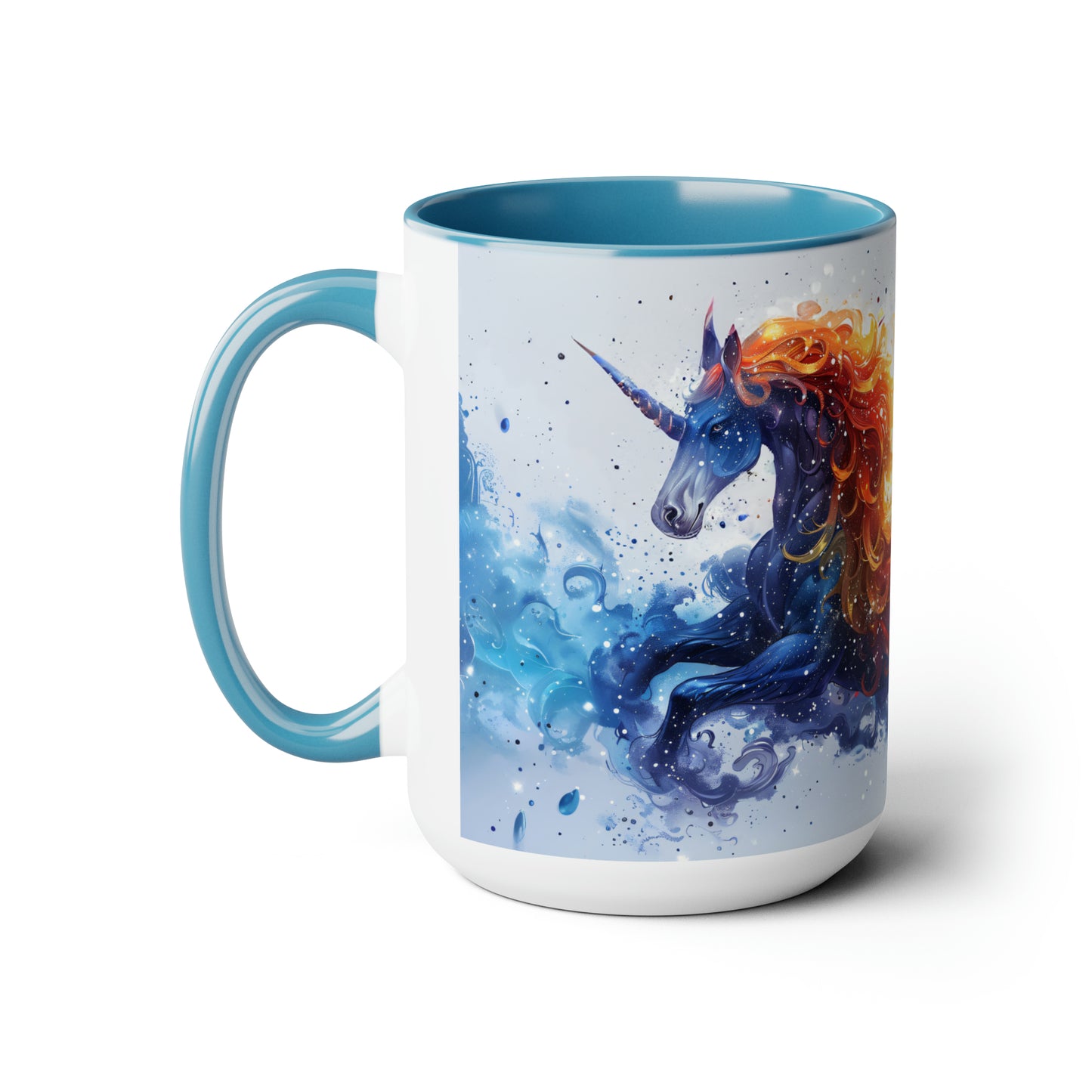 Unicorn Two-Tone Coffee Mugs, 15oz