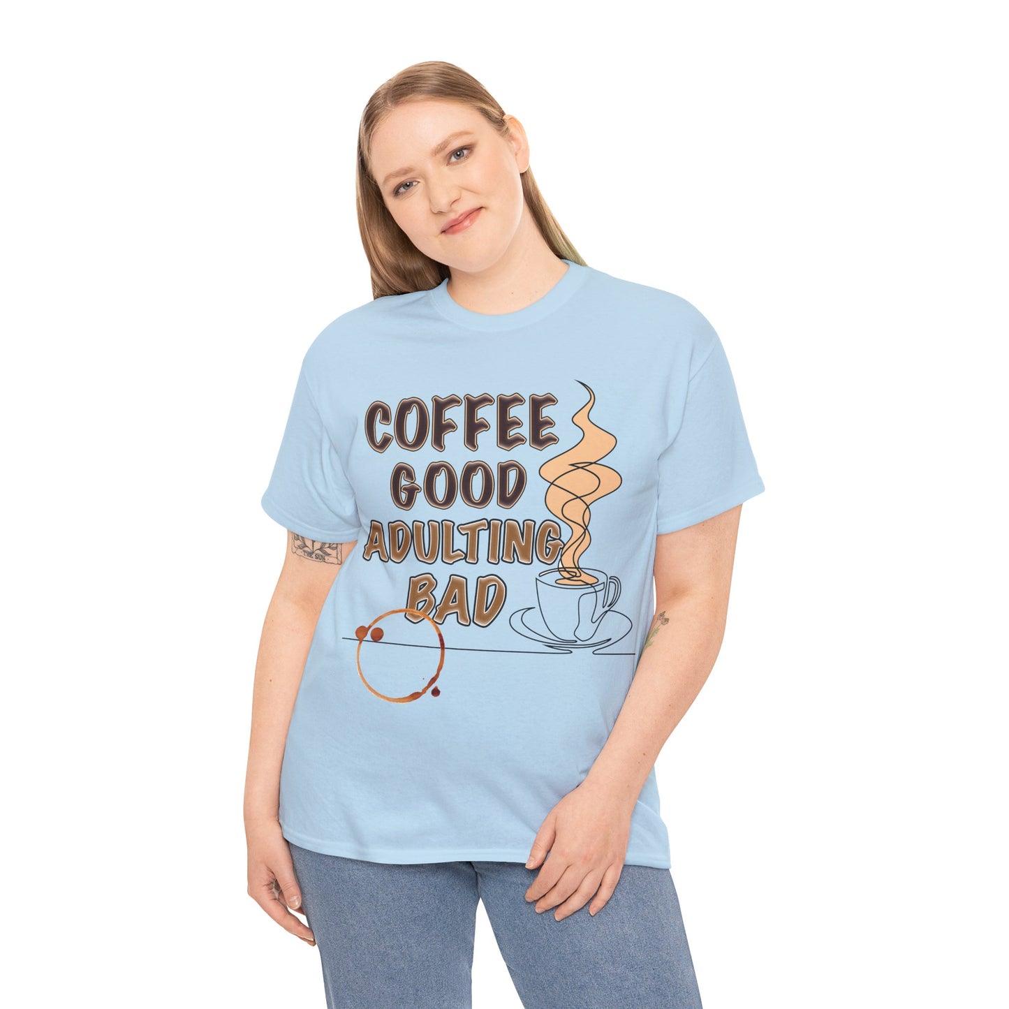 Coffee Good Unisex Heavy Cotton Tee