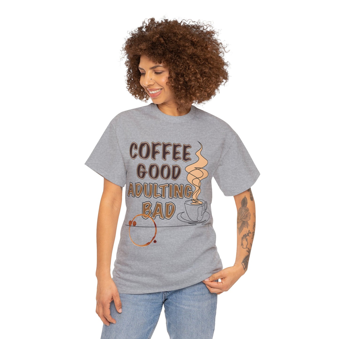 Coffee Good Unisex Heavy Cotton Tee