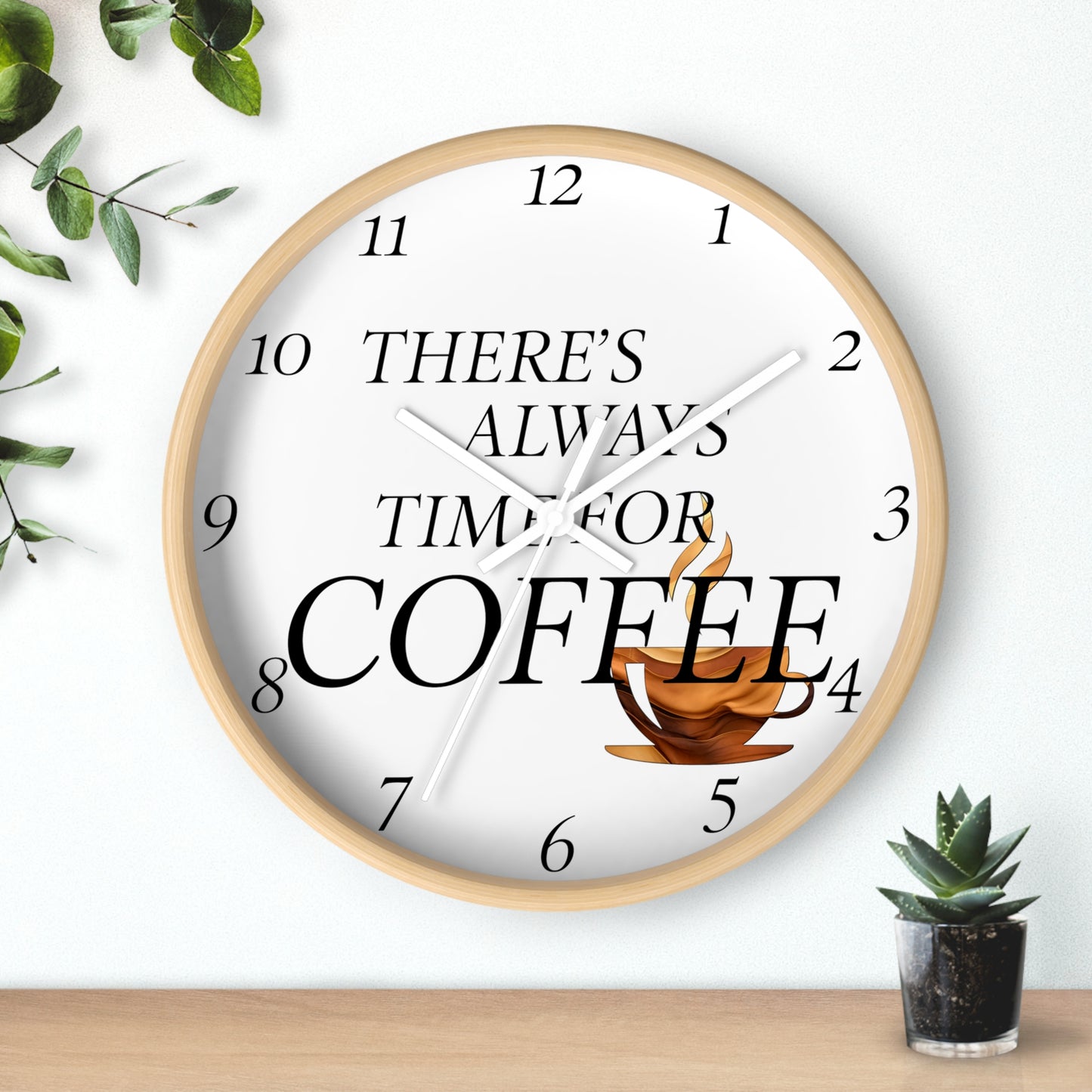 "Time For Coffee" Wall Clock