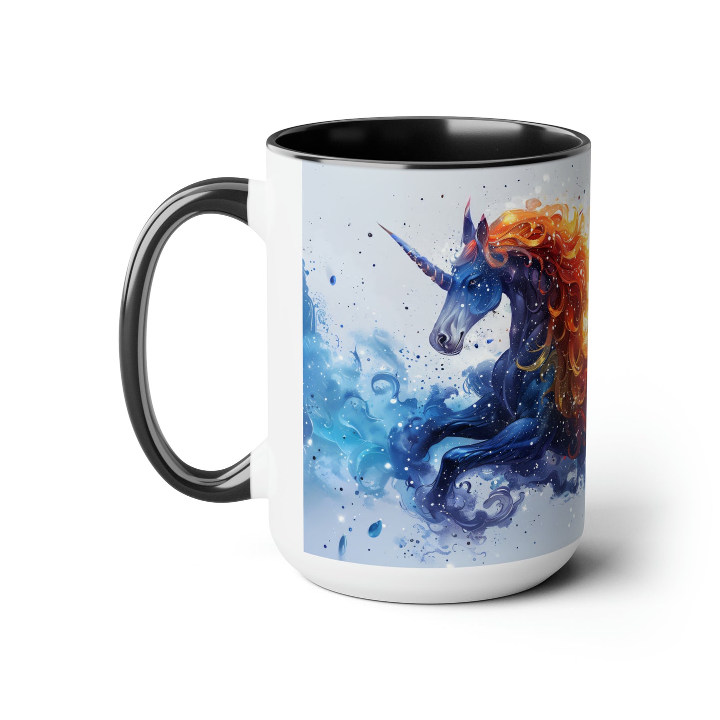 Unicorn Two-Tone Coffee Mugs, 15oz