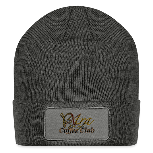 BX Branded Patch Beanie - charcoal grey