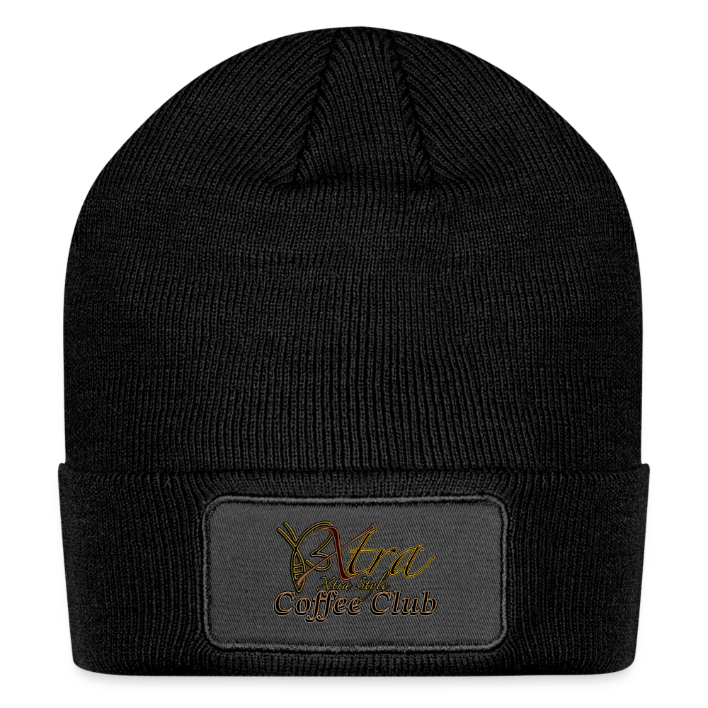 BX Branded Patch Beanie - black